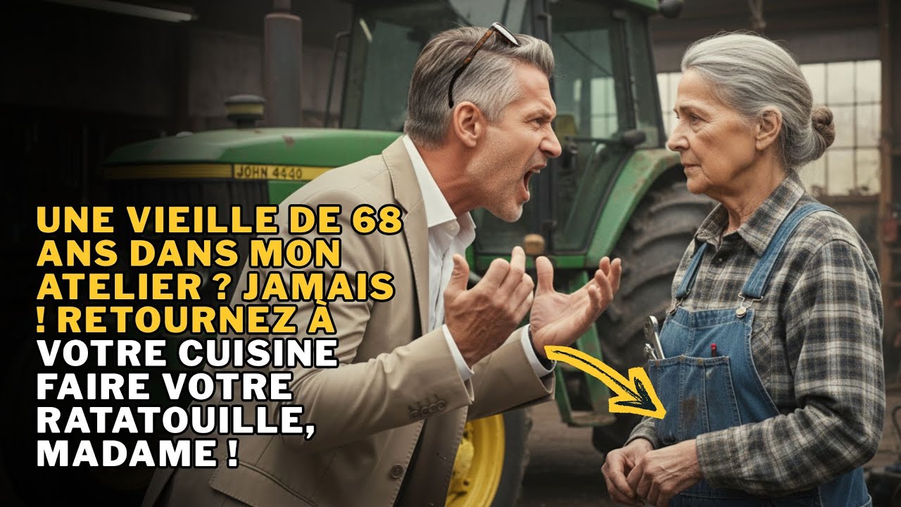 UNE VIEILLE RÉPARER UN JOHN DEERE ? JAMAIS ! DIT LE PATRON. JUSQU'À CE QU'ELLE EN FASSE SON APPRENTI
