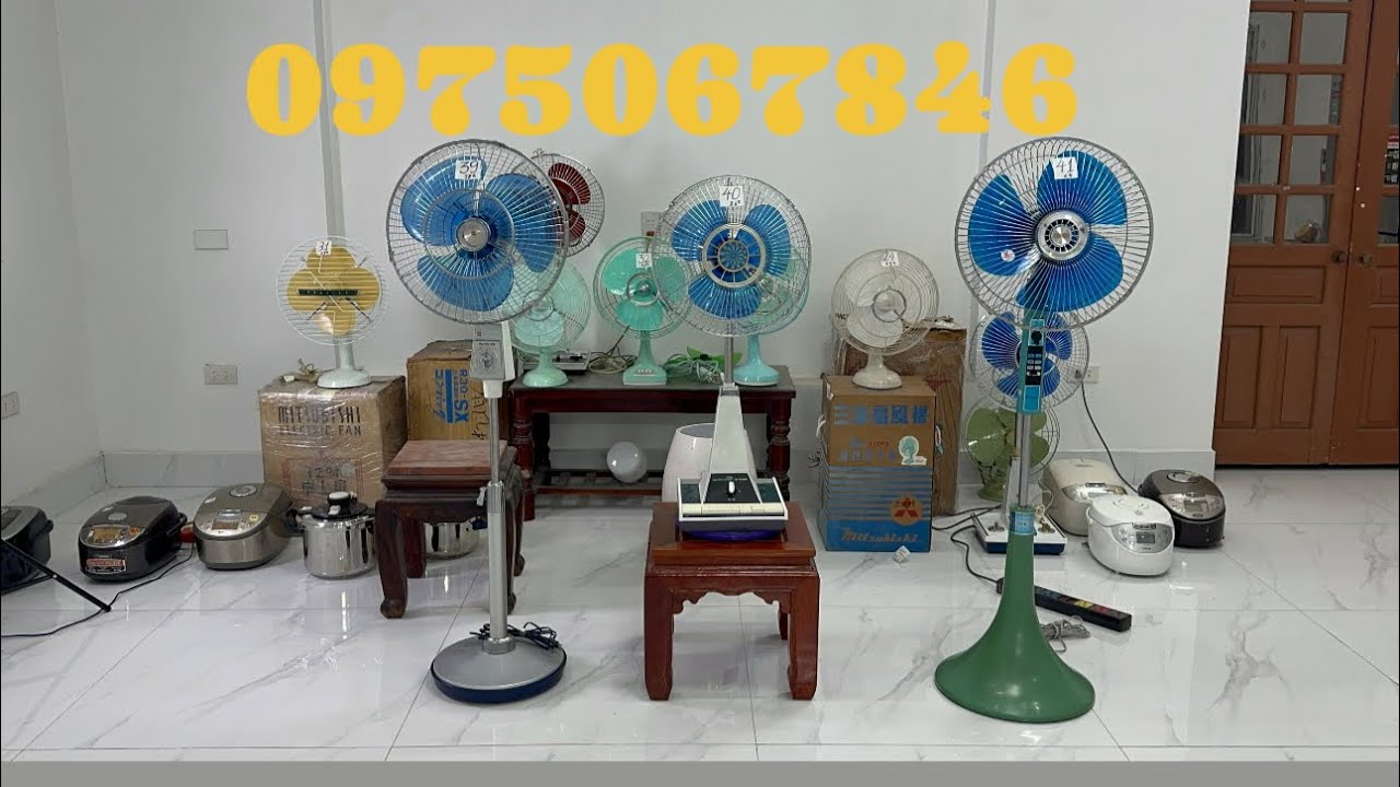 Quạt Nhật lh0975067846 Na chữ A cây f35-1m35 hàng trưng bày.Hi cây f35 chân loa đẹp 