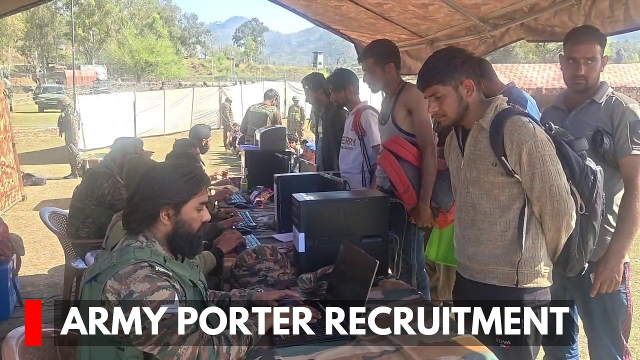 Large Turnout at Army Porter Recruitment Rally in Mendhar