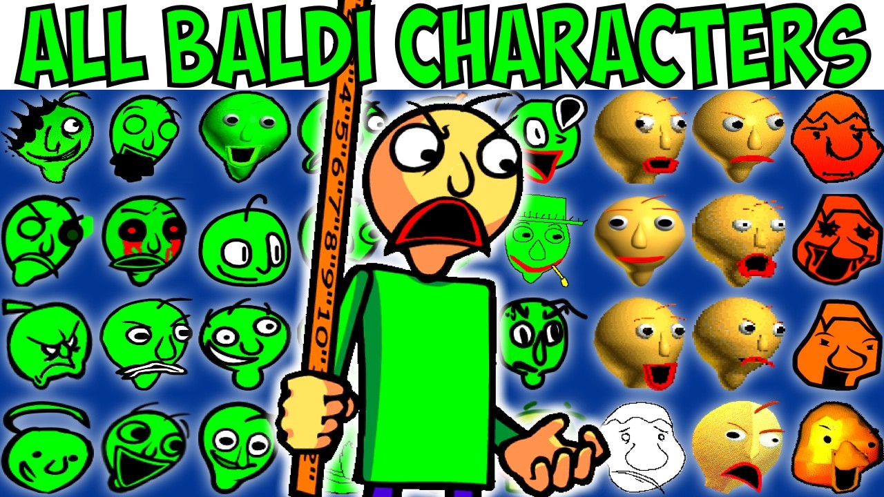 ALL BALDI CHARACTERS | FNF Character Test | Gameplay VS Playground