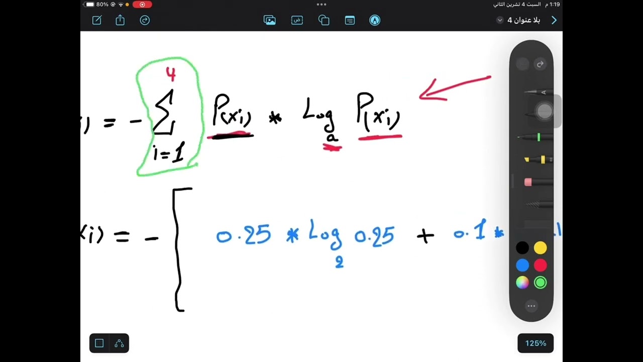 شرح نظرية المعلومات موضوع (information theory) Entropy