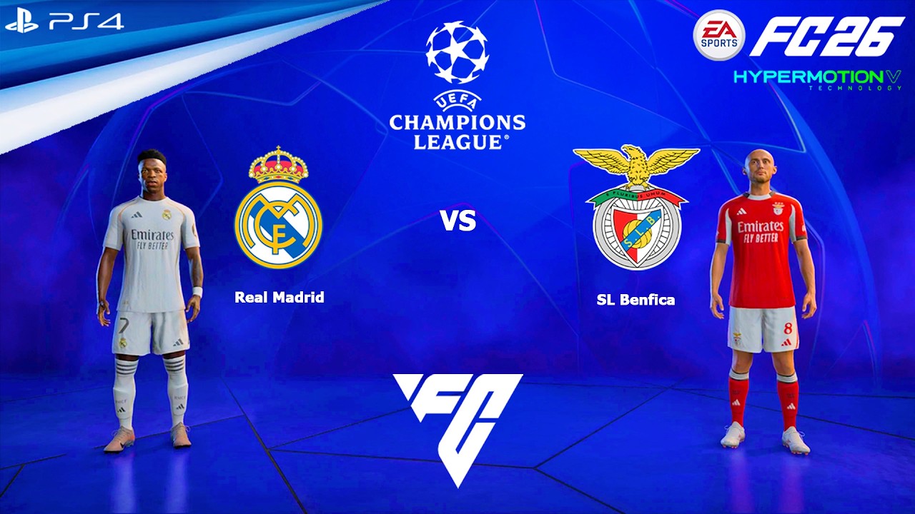 FC 26 PS4 - Real Madrid vs. Benfica | UEFA Champions League 2025-2026