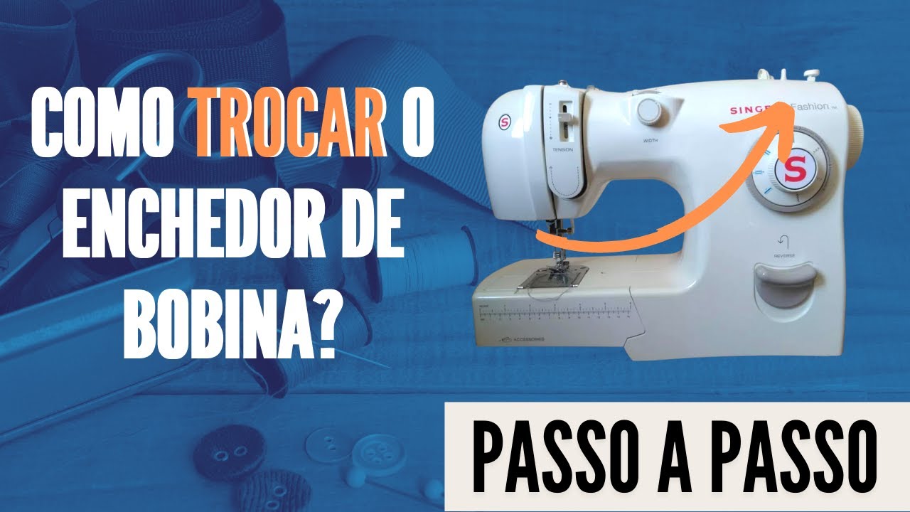 Como trocar o enchendor de bobina da máquina de costura Singer