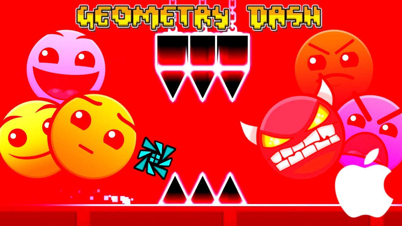 Geometry Dash 2.2 | ALL LEVELS 1-22 COMPLETED ON iOS