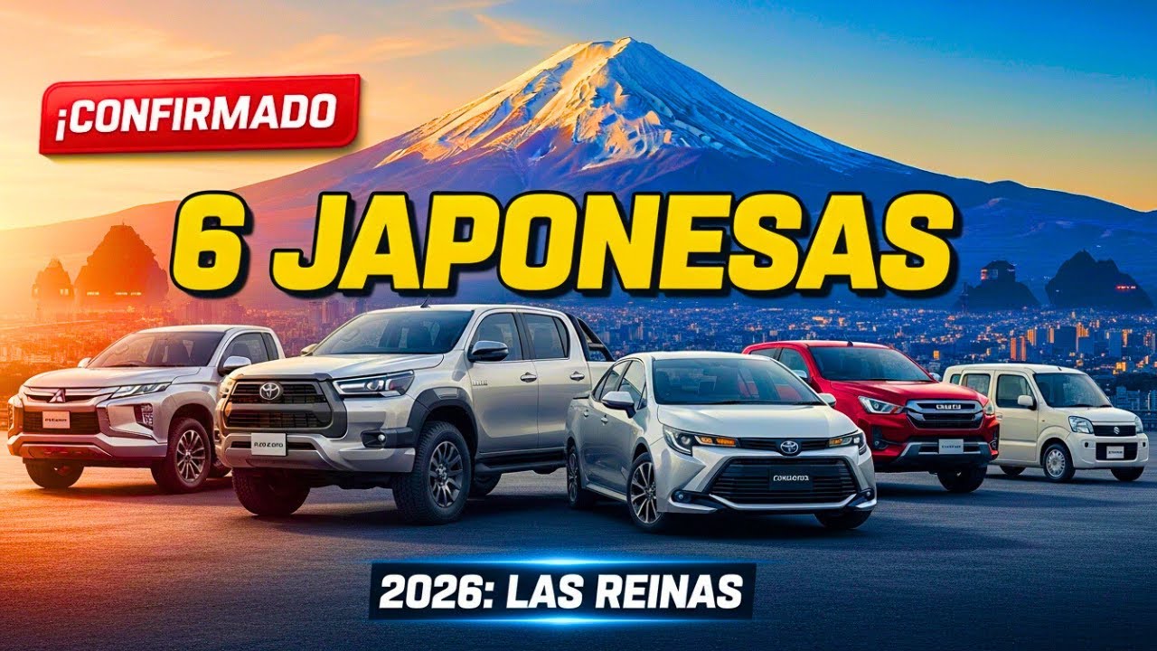 🚨 CONFIRMADO: Las 6 PICKUPS japonesas 2026 que sacuden el mercado