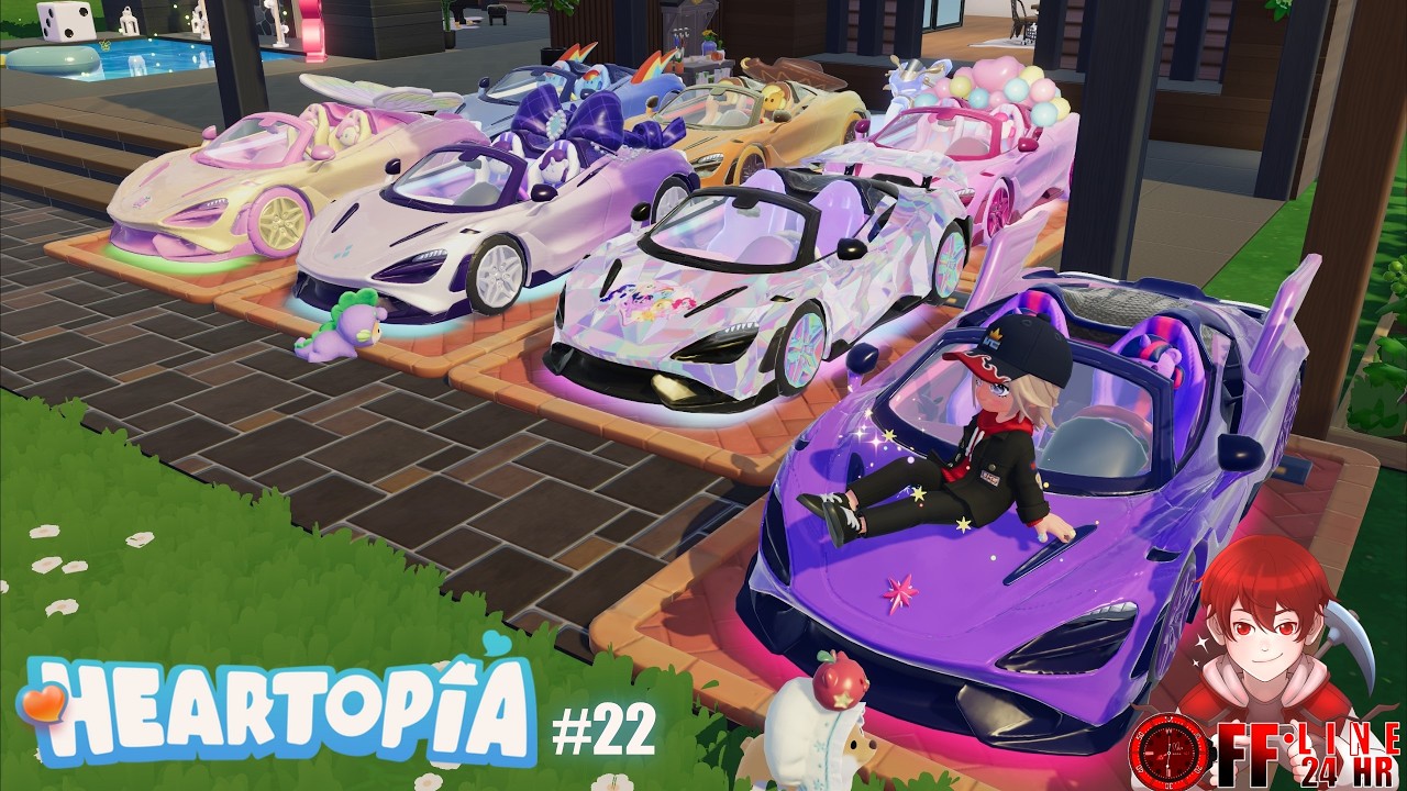 Heartopia - มีอะไรมาเยอะแยะไปหมด ไม่รู้จะทำอะไรก่อนดี สุ่มรถก่อนละกัน - Part22 #heartopia