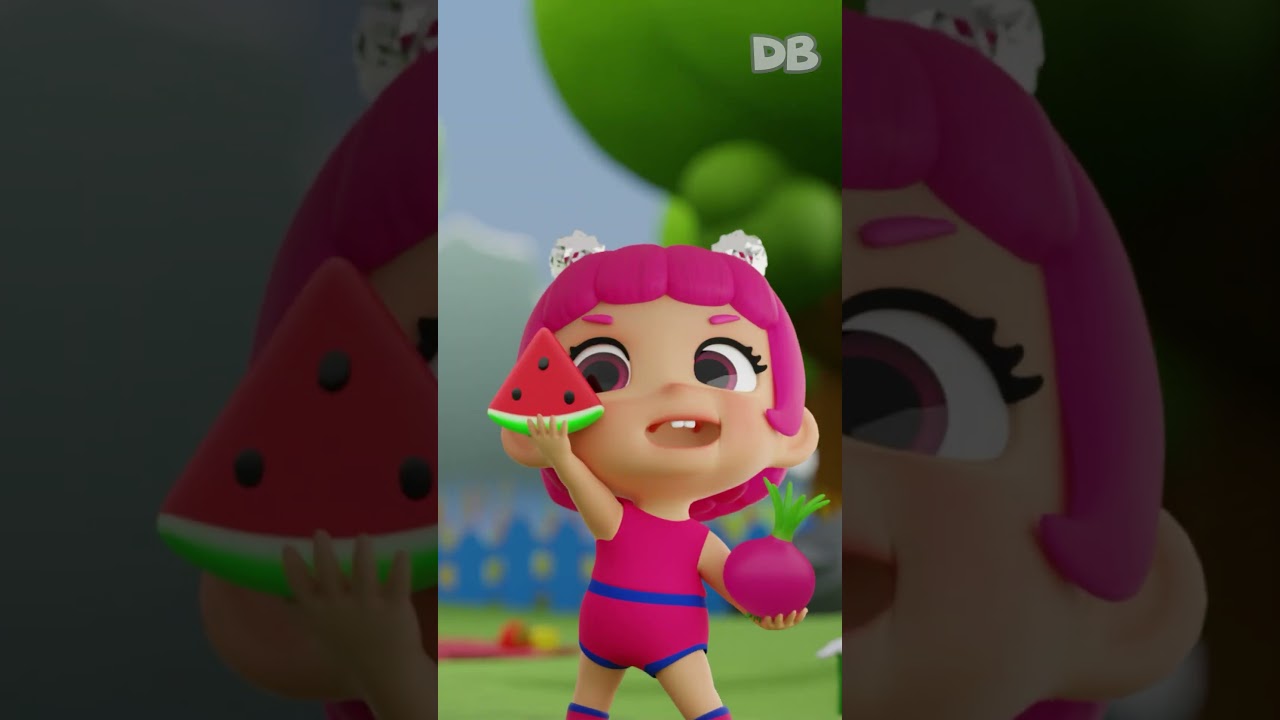 Delicious Fruits and Vegetables with Baby DB | D Billions #shorts #db