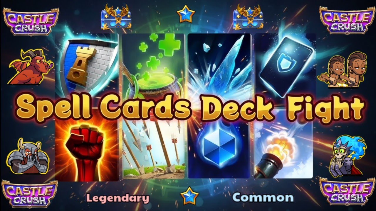 Trolling 😂 Opponents In Only Spell cards! Castle Crush