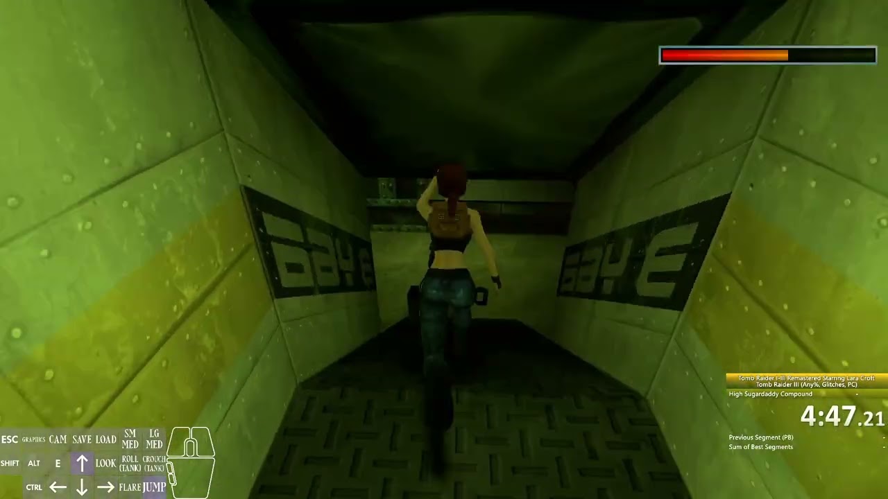 Tomb Raider 3 Remastered - Glitched Any% IL - High Security Compound
