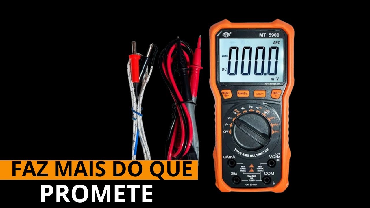 Multímetro AFR MT-5900 - Na função Frequencímetro esse chegou a 28 MHZ   !