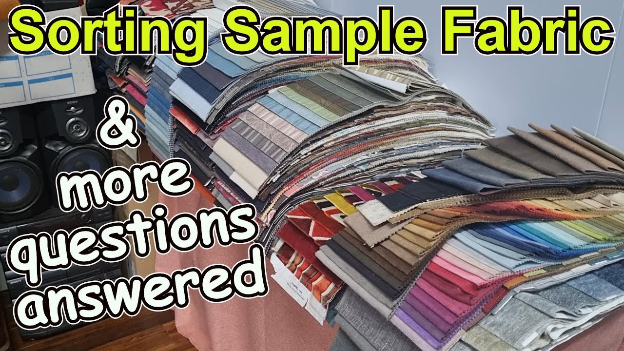 Some more questions answered whilst sorting through sample fabric swatches