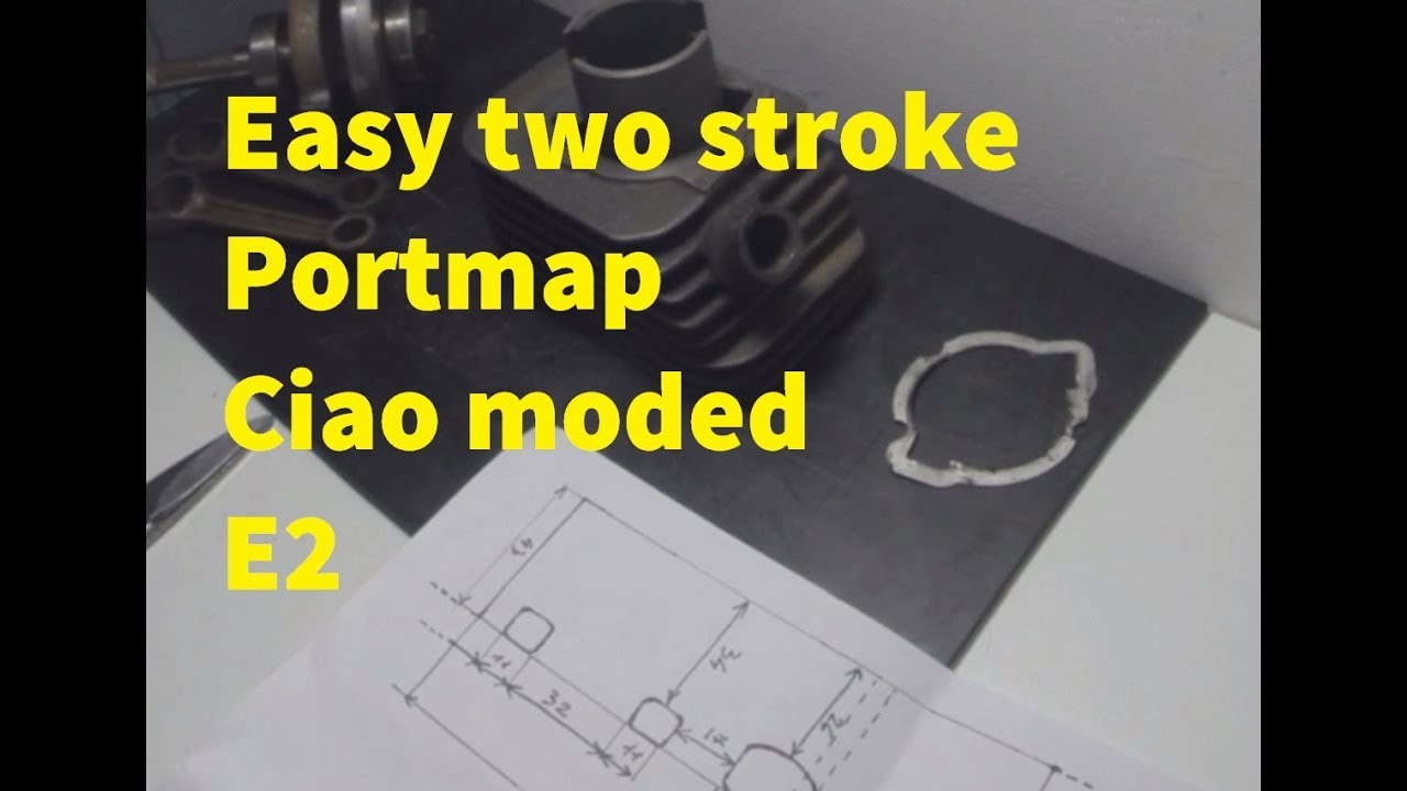Easy two stroke portmap Ciao moped E2