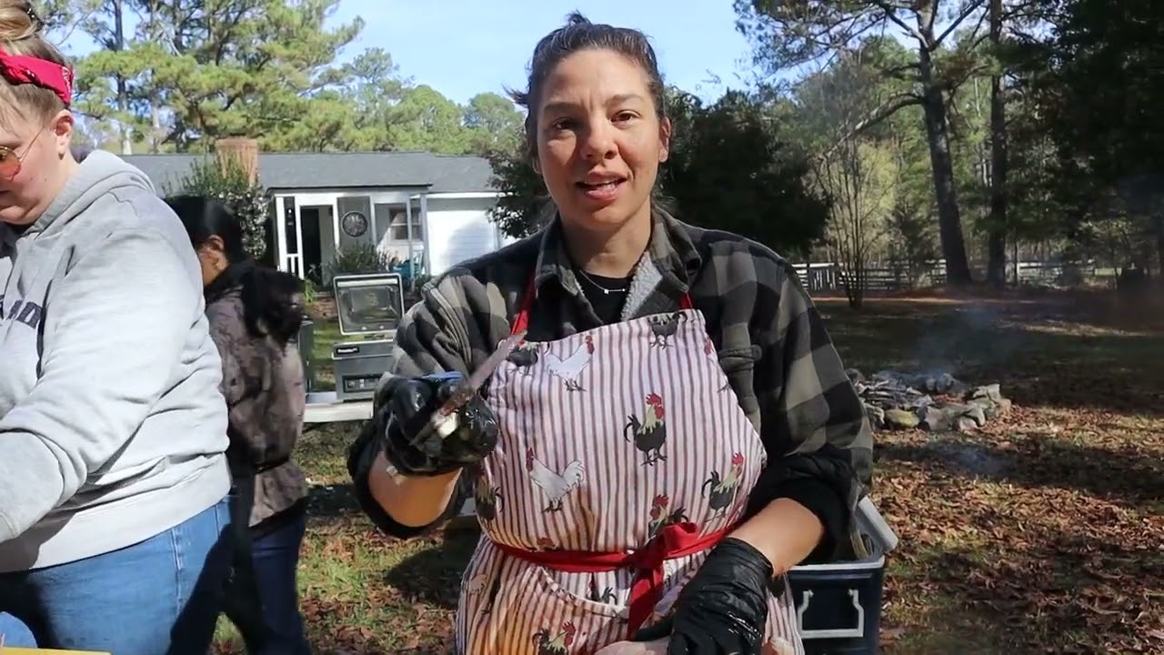 Processing Chickens at a Friend's Homestead - Poultry Harvest