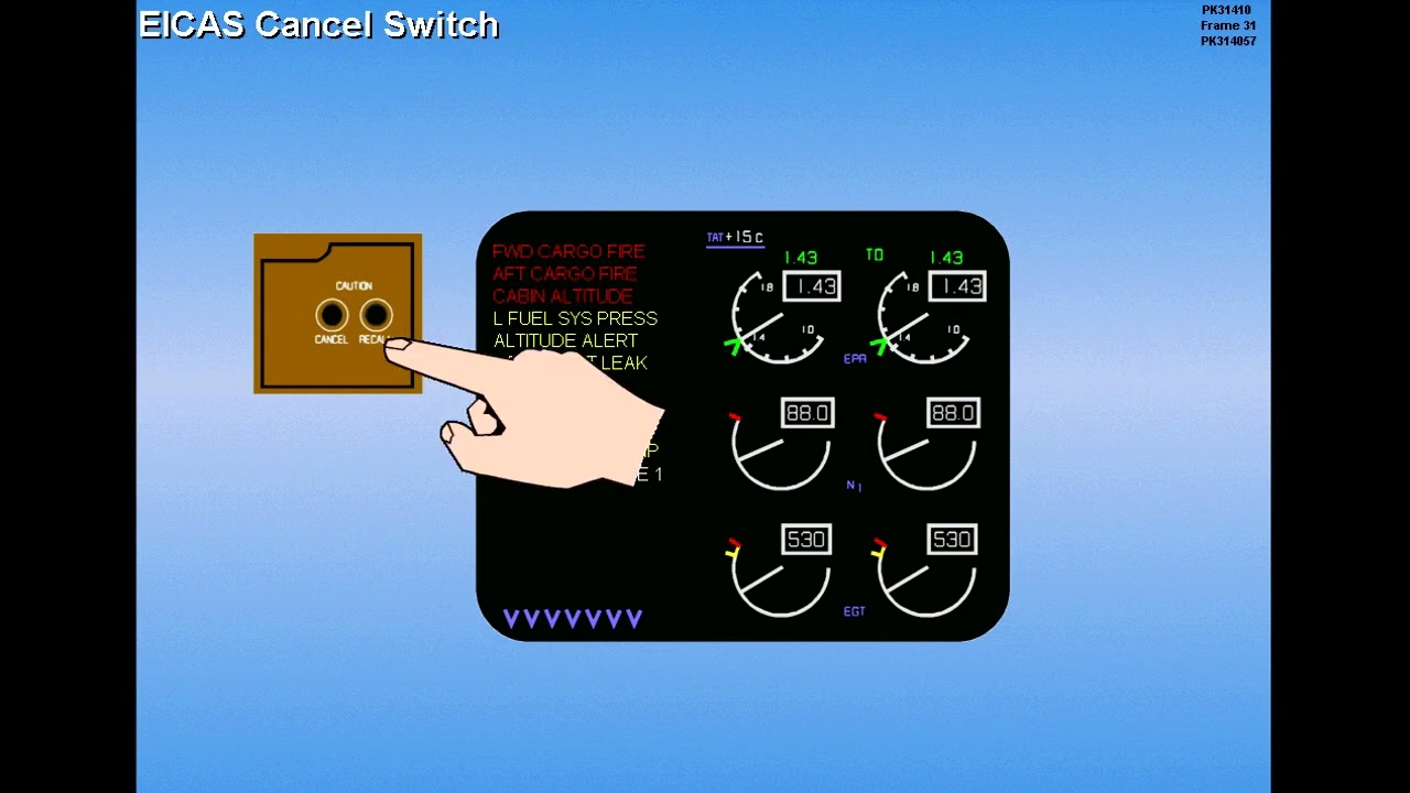 05 Engine Indicating and Crew Alerting System EICAS Part 1