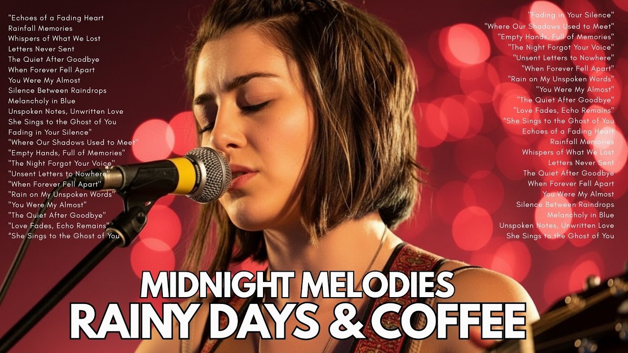 MIDNIGHT MELODIES 🌙 Heartfelt ACOUSTIC Pop for a Quiet Night🎶RAINY DAYS & COFFEE, Relaxing Acoustic