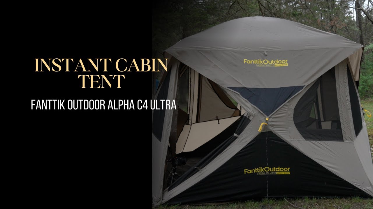 Первый взгляд и установка | Палатка-шатер Fanttik Outdoors Alpha C4 Ultra Instant Cabin Tent #ad