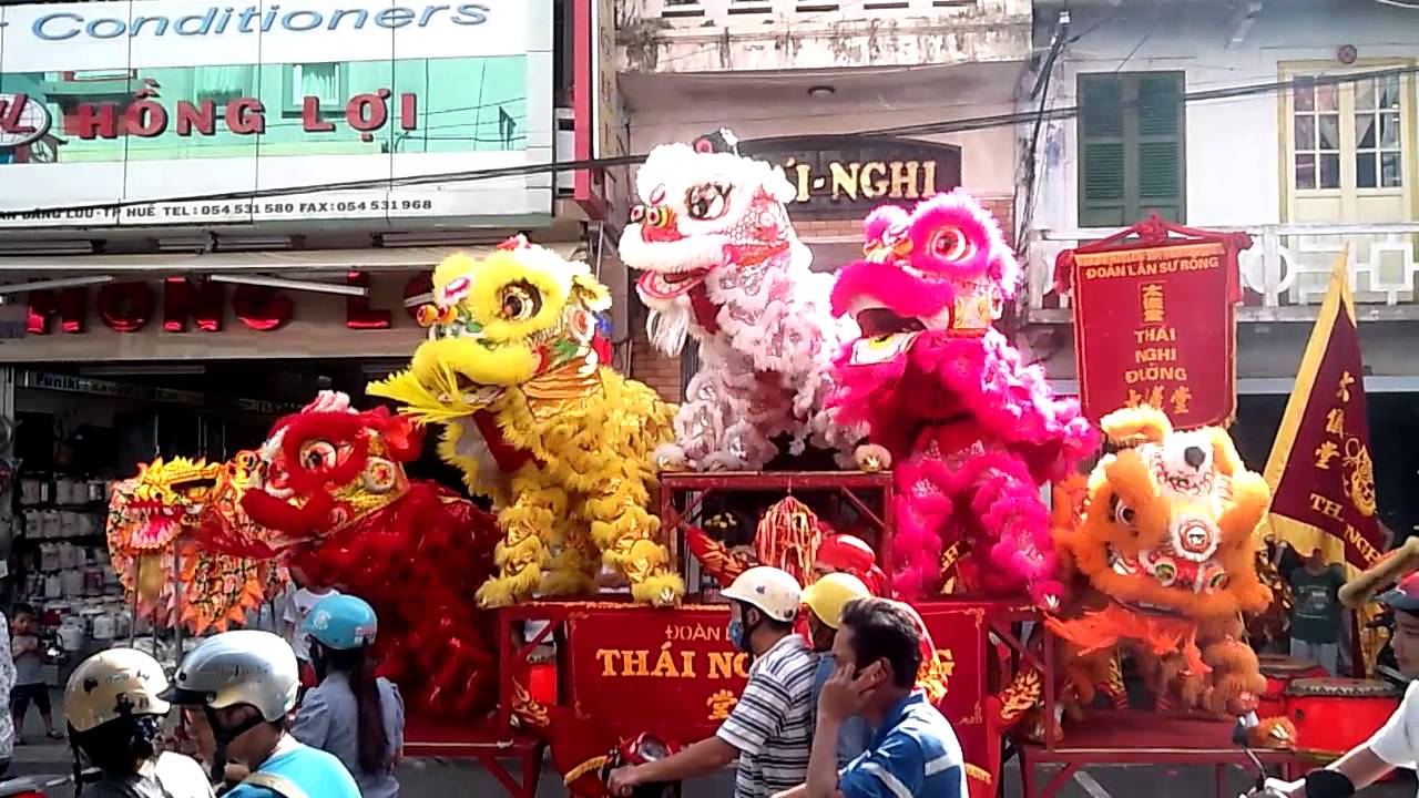 Mua lan Trung thu- Đoàn lân sư rồng THÁI NGHI ĐƯỜNG - : Anh Hồ Văn Thái Sơn 0913 439 367