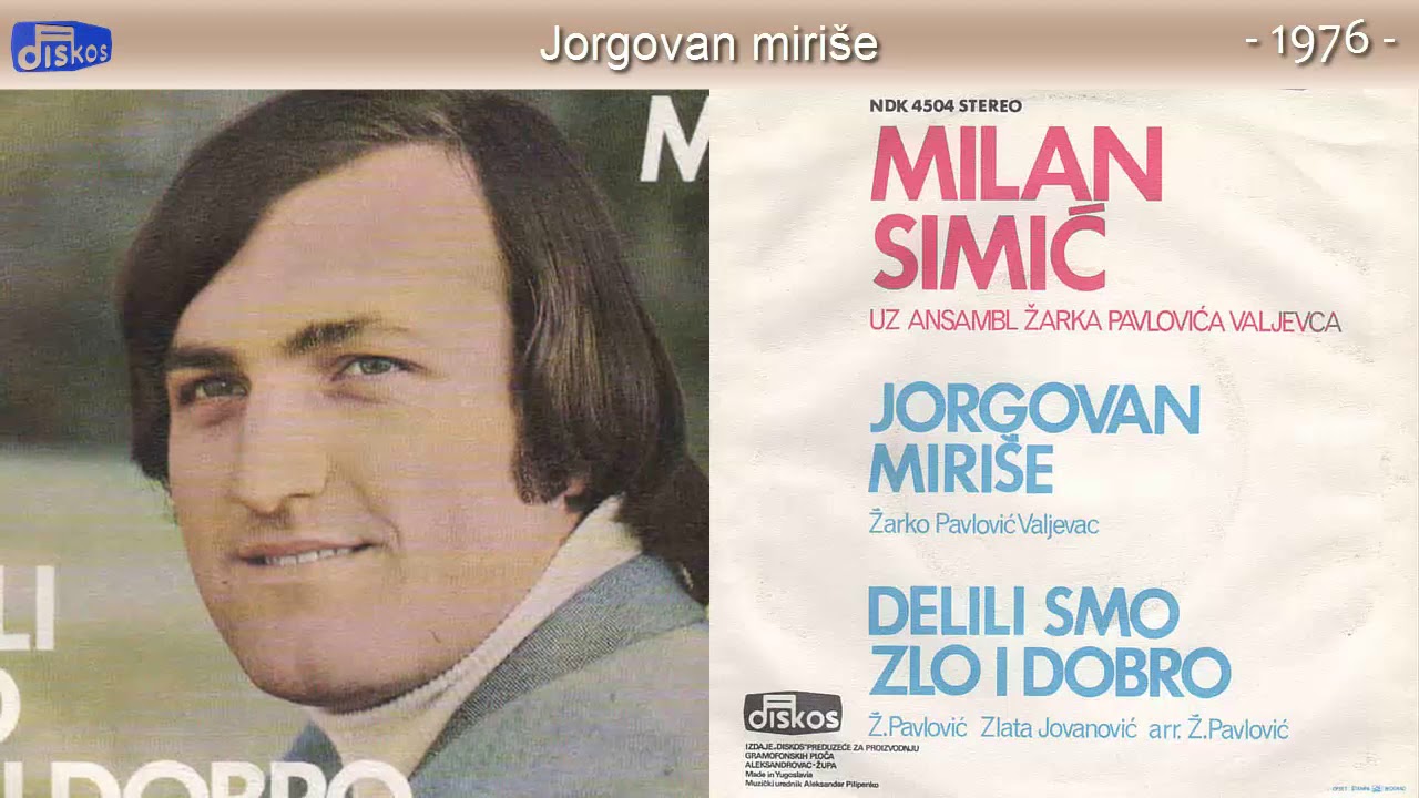 Milan Simic - Jorgovan mirise - (Audio 1976)