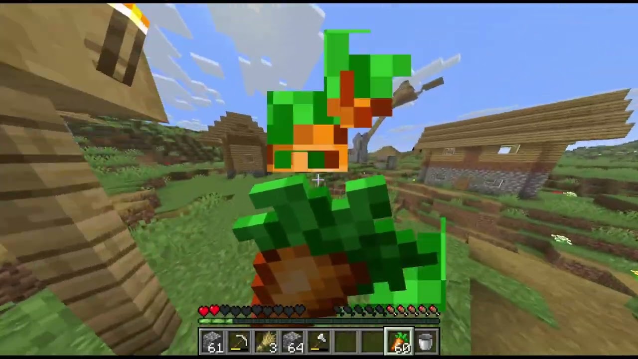 Playing minecraft in my survival world