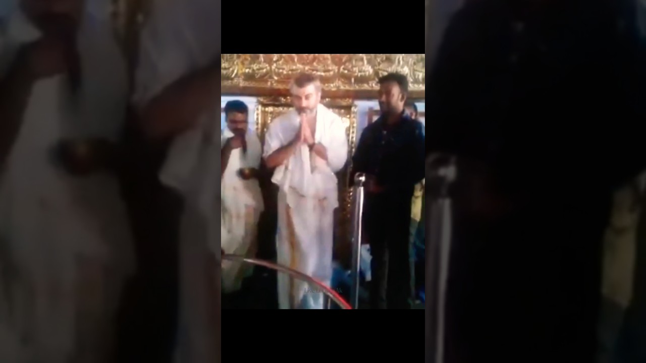 Ajith Kumar Old Video at Ootukulangara BhagavathyPeruvemba📍Palakkad Kerala #ajith #temple #temple