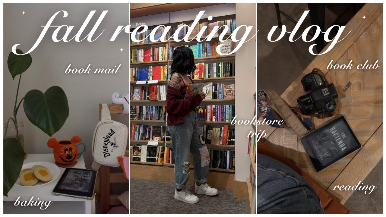 ОСЕННИЙ ЧТЕНИЕ В БЛОГЕ 🍂🕯️📖✨ поход в книжный магазин, книги по почте, выпечка, книжный клуб, уютн...