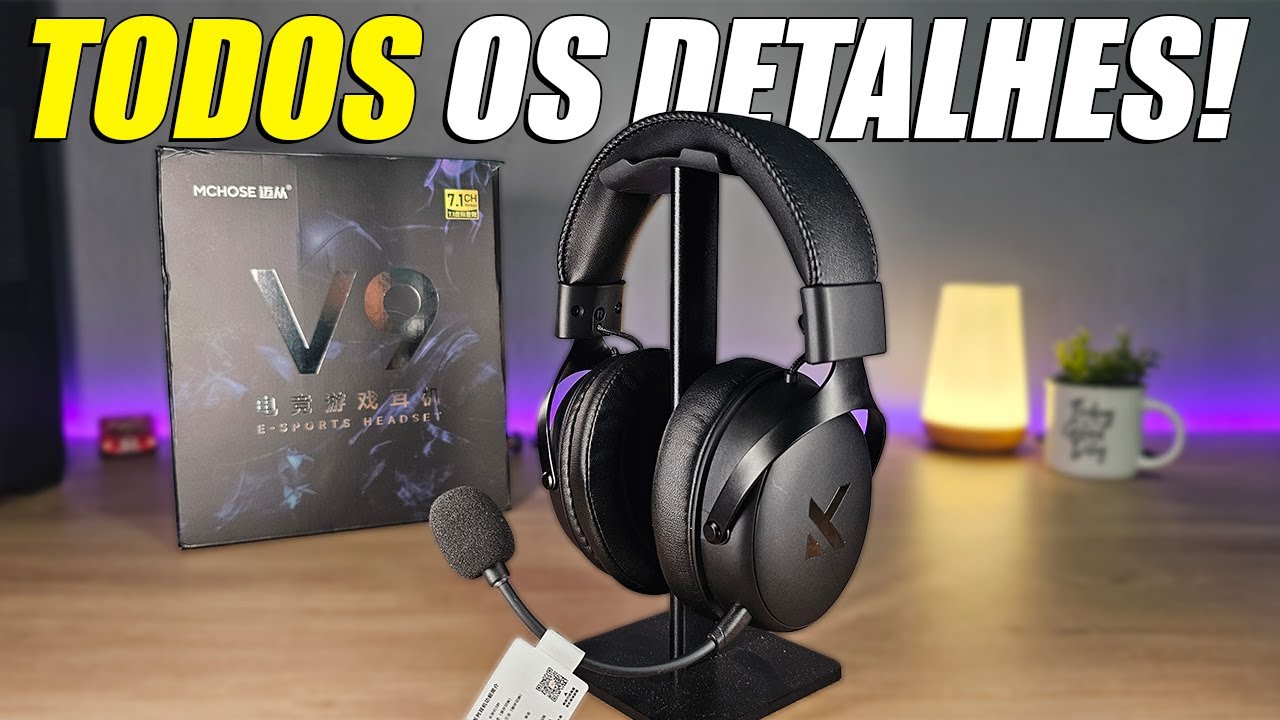MCHOSE V9 PRO - Um dos melhores Headsets nesse preço!