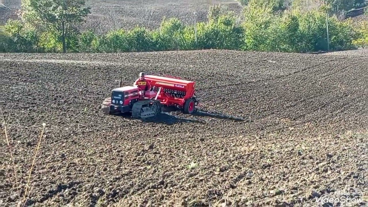 Si continua con la semina.... trattore same 60 solar + seminatrice solà
