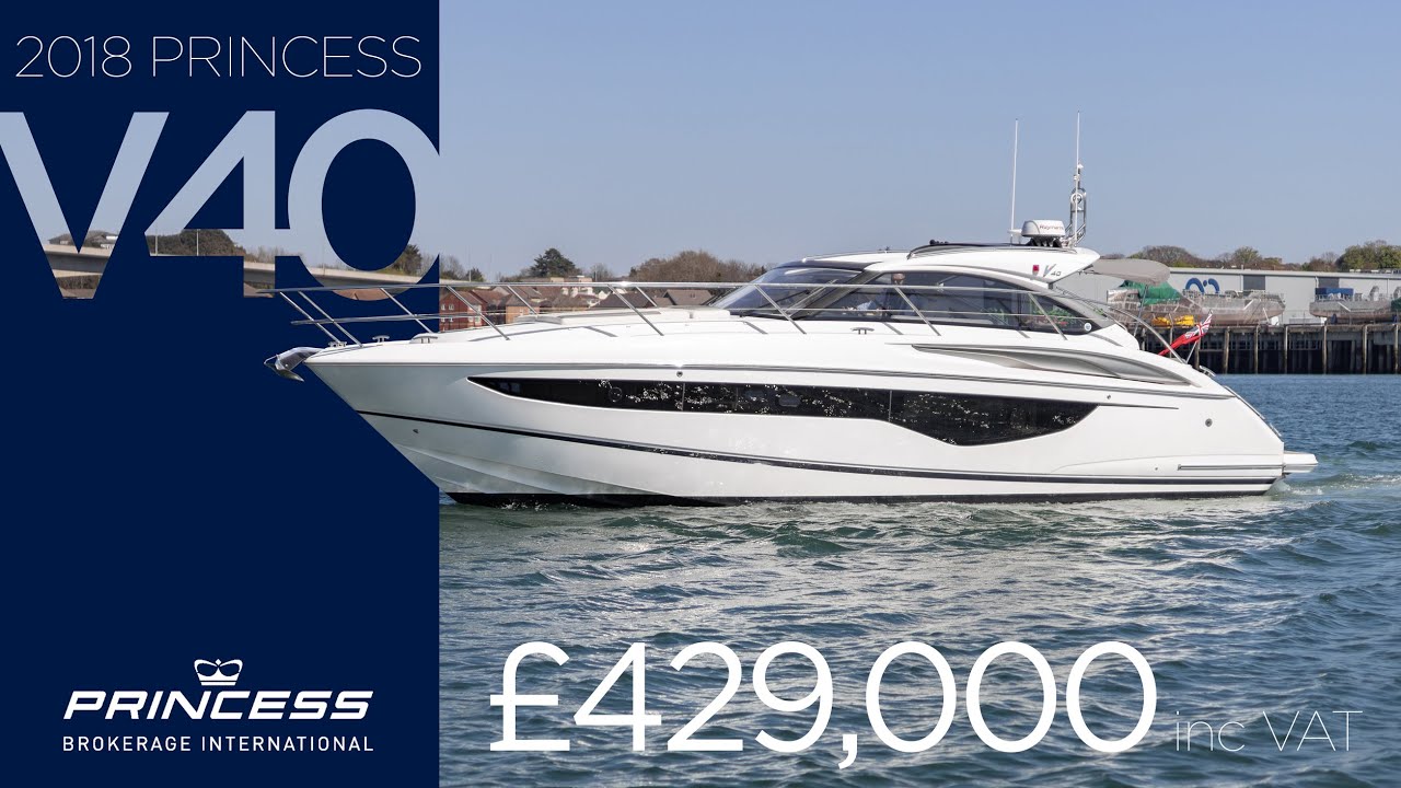 2018 Princess V40 'Capricho' | FOR SALE NOW in Southampton, UK