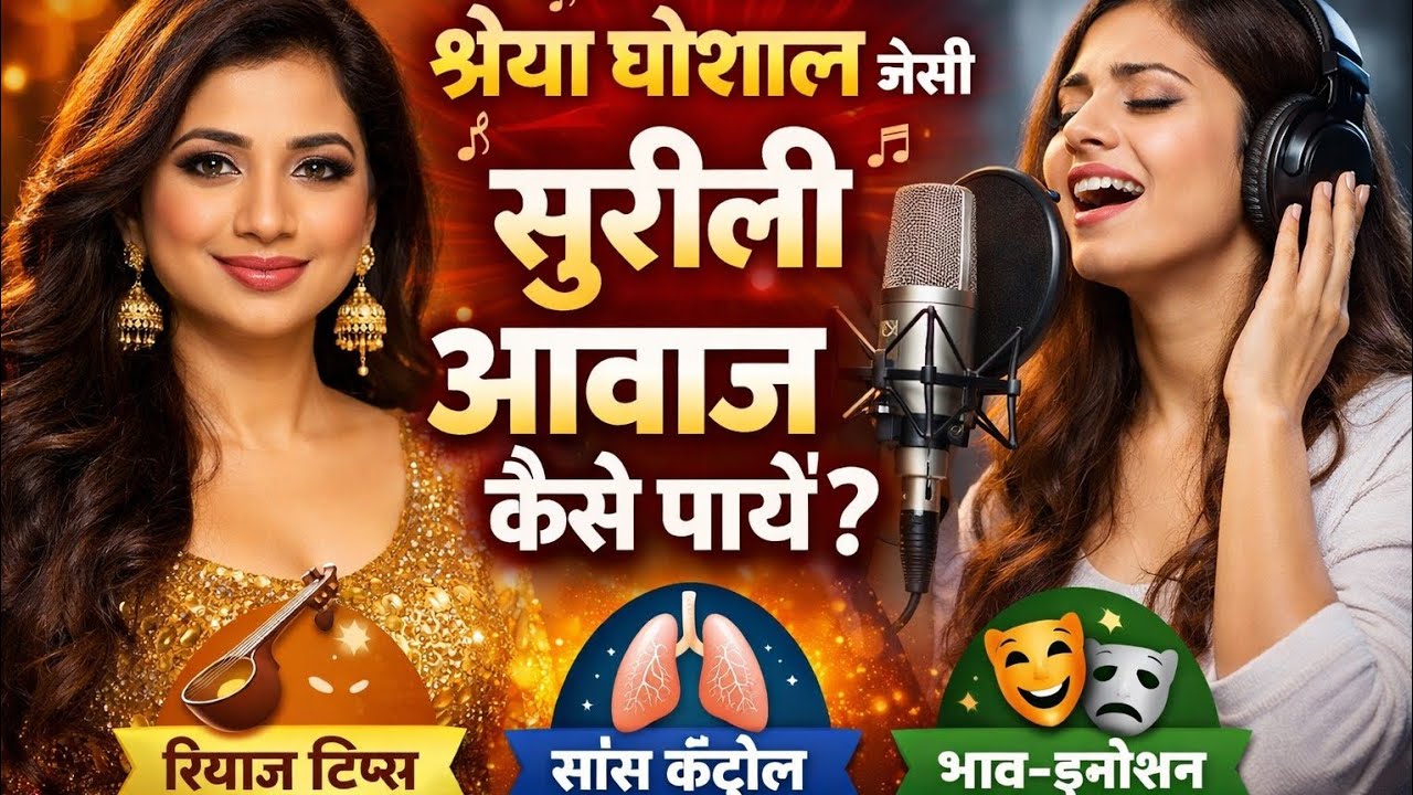 Shreya Ghoshal जैसी सुरीली आवाज़ कैसे बनाएं | Singing Tips for Sweet Voice