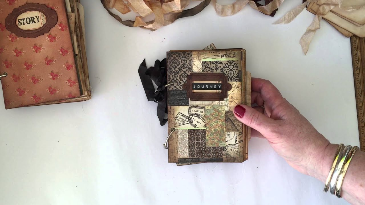 Flip thru vintage Junk Journals