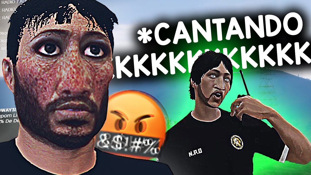 Zoando a RÁDIO da POLICIA no ANTI RP(coloquei AUDIO do BLUEZAO kkkkkkk)