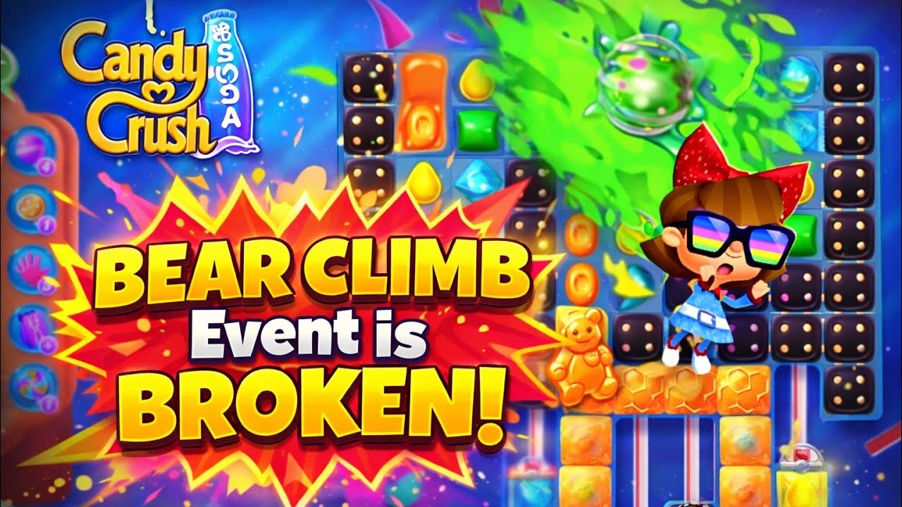 BEAR CLIMB Event is BROKEN! Get MAX REWARDS Easily! (Candy Crush Soda Saga)