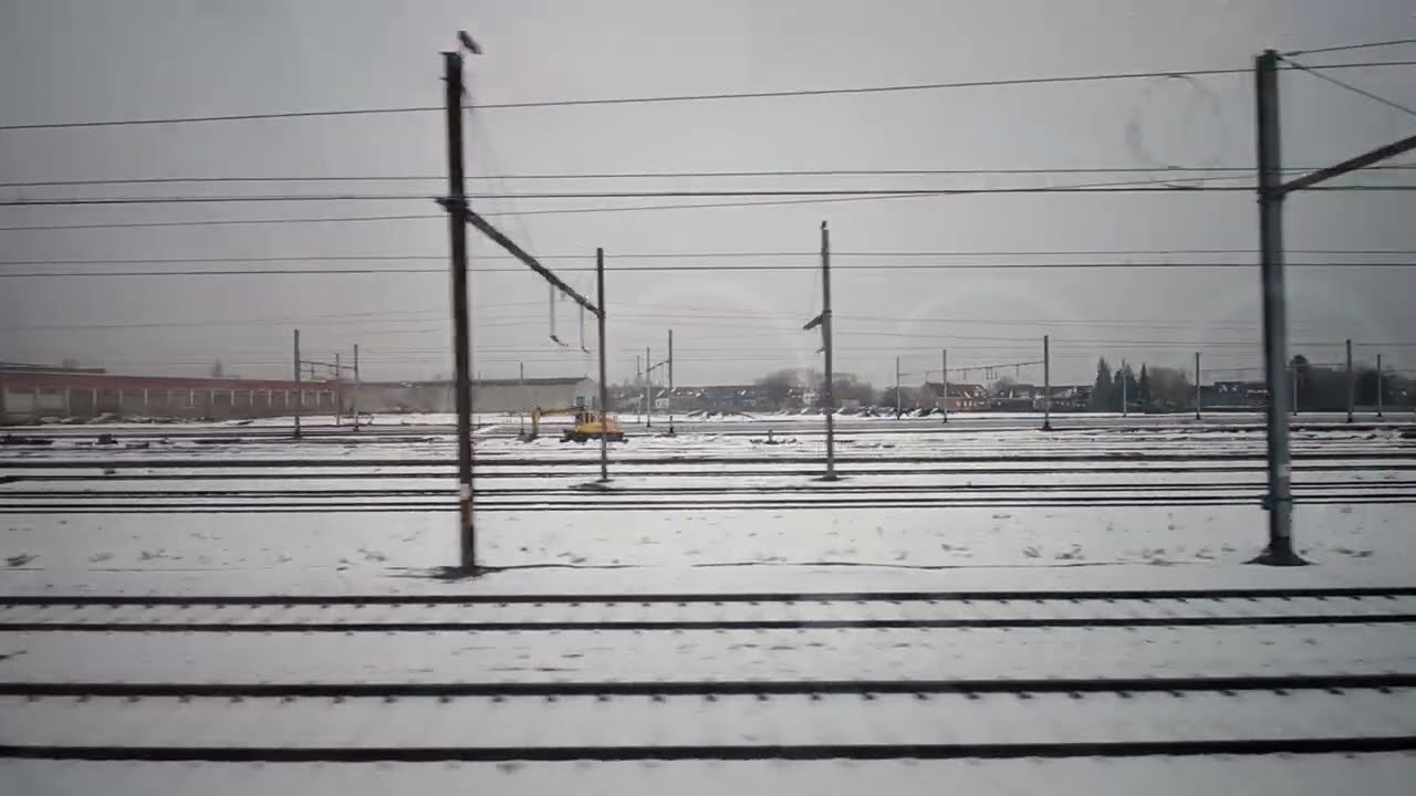 MERELBEKE via GENTBRUGGE en LEDEBERG nr GENT-Sint-Pieters - TREINRIT SNEEUW - DO. 08-01-2026, 10u28