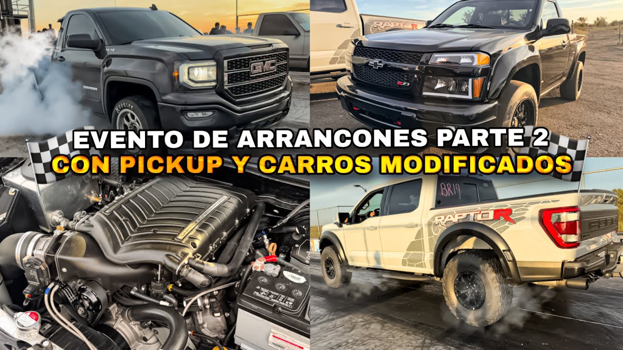 EVENTO DE ARRANCONES CON PICKUP Y CARROS MODIFICADOS EN GUAMUCHIL || SINALOA STANG