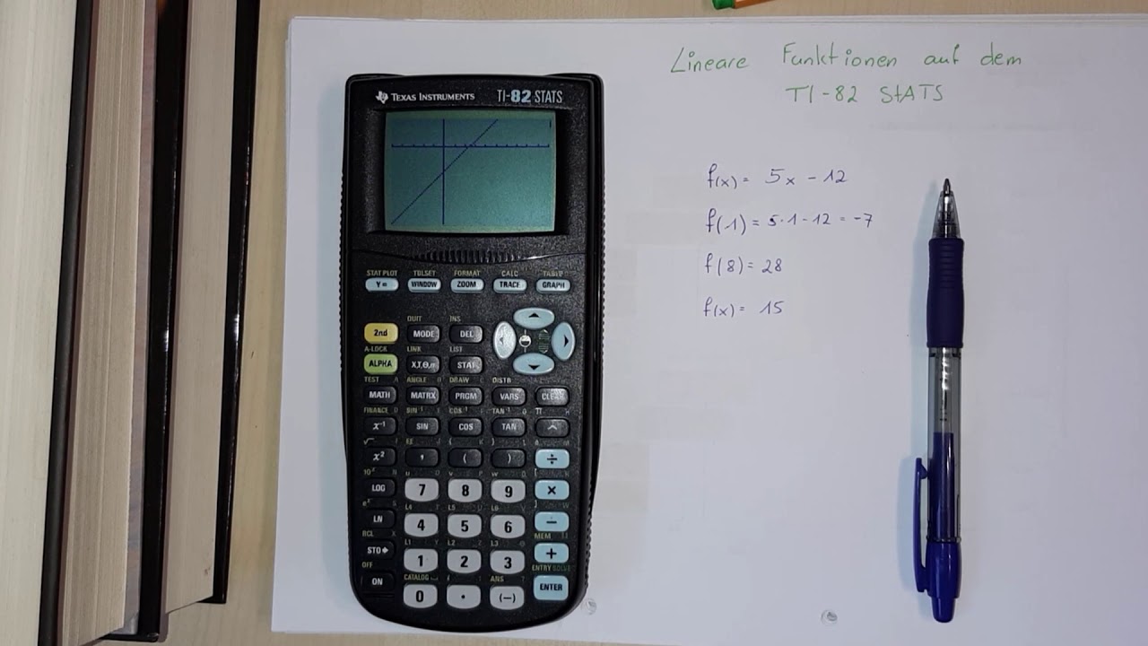 lineare Funktionen auf dem TI-82 STATS