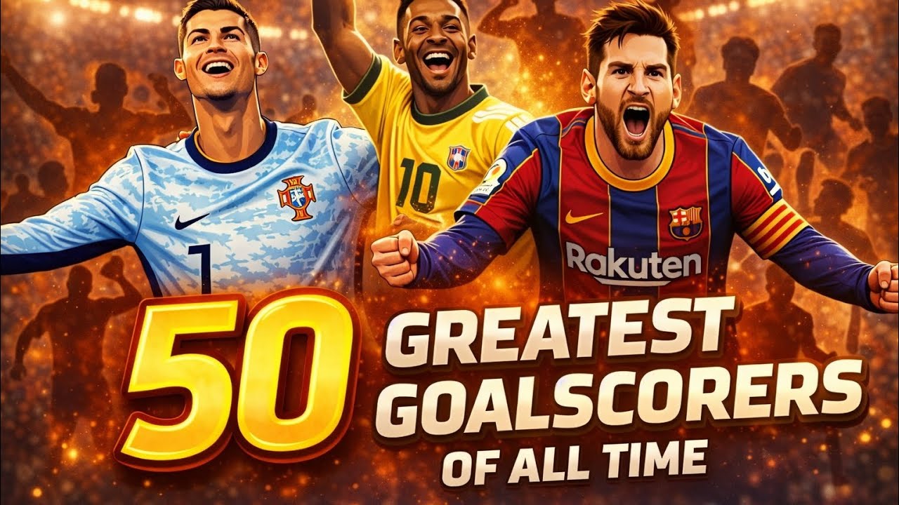 50 Greatest Goalscorers of All Time ⚽🔥 Who Is the True GOAT?