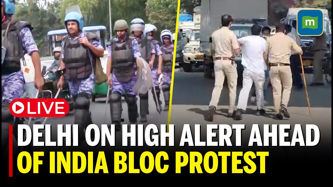 #LIVE: INDIA Bloc Protest Against CEC Gyanesh Kumar | Delhi on high Alert | SIR Row