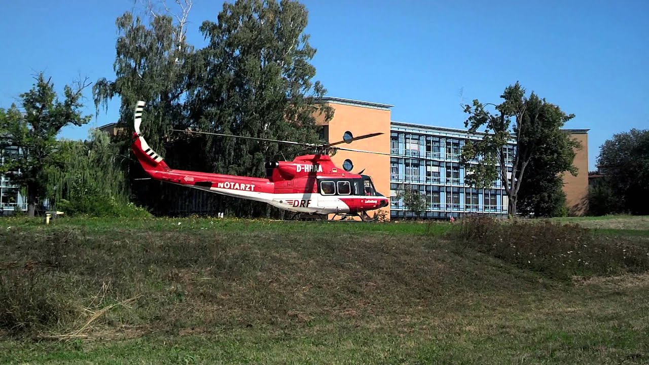 Hubschrauber Start Eisenach Christoph Thüringen [Agusta Bell 412]