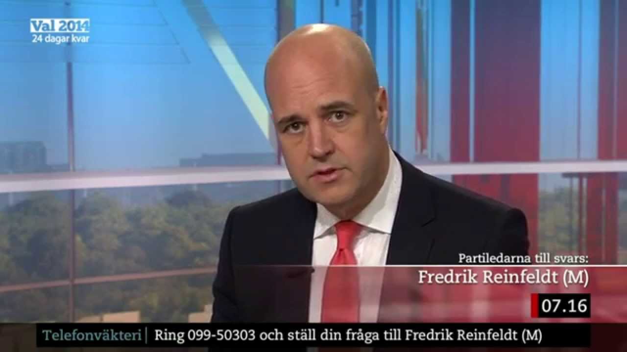 Reinfeldt svarar på Jakobs #dinröst-fråga om IPRED: SVT