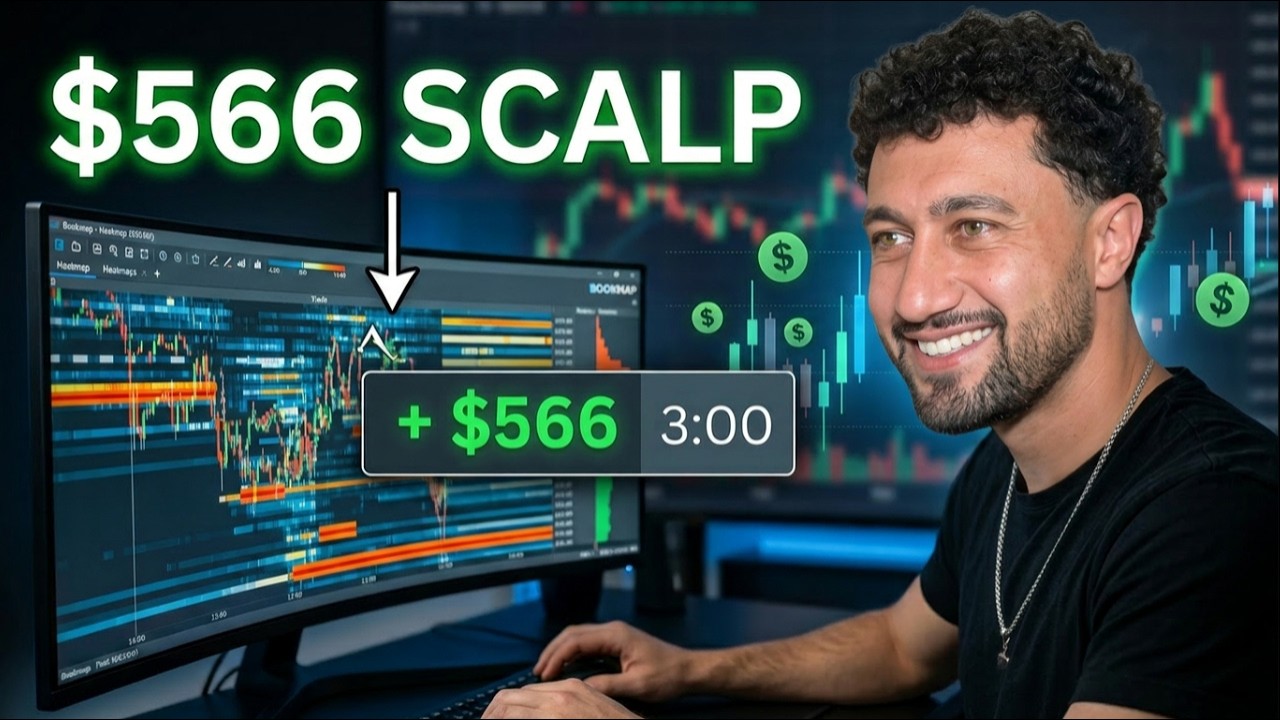 I Just Made $566 in 3 Minutes | SP500 Scalping Using Bookmap