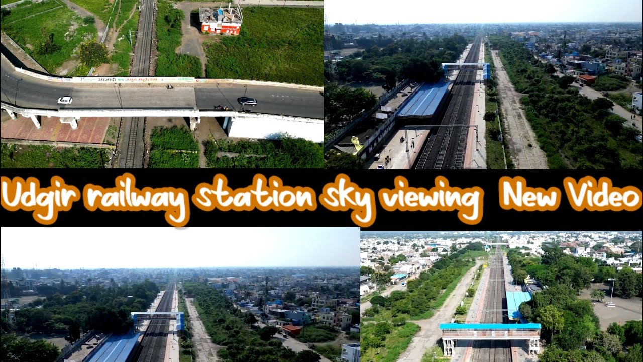 udgir railway station viewimg drone