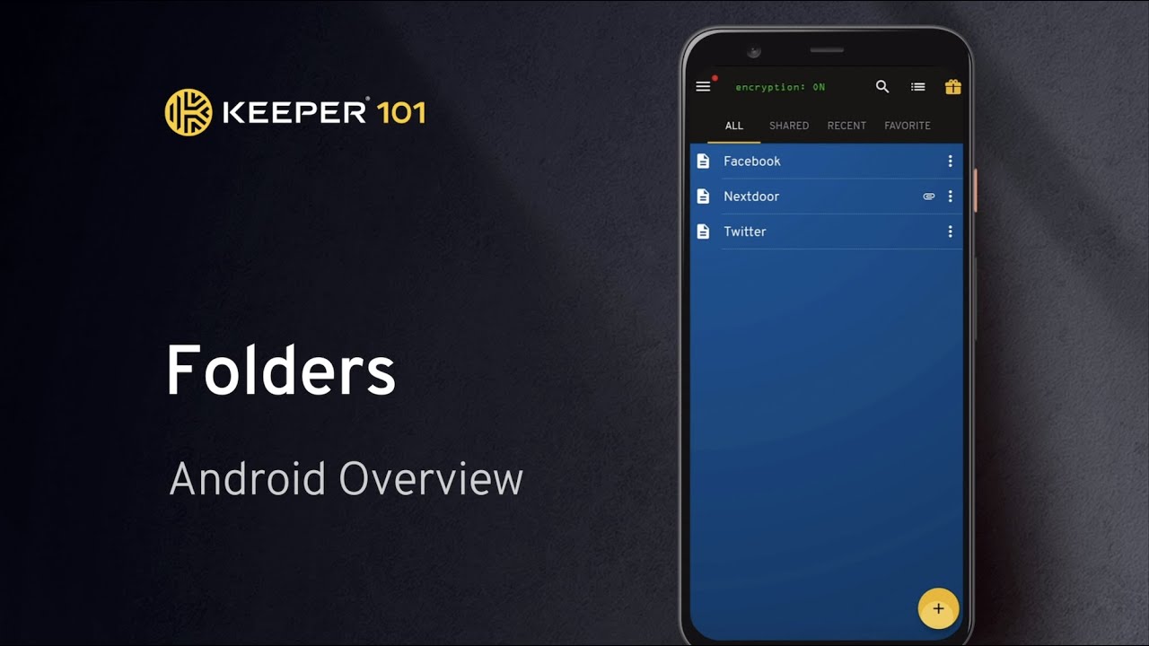 Create a Folder / Add a Record / Delete a Record on Android