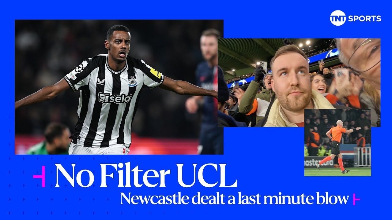 Controversial Ending In Paris 😬 Magpies' UCL Dream In Tatters | No Filter UCL: PSG 1-1 Newcastle 🎥