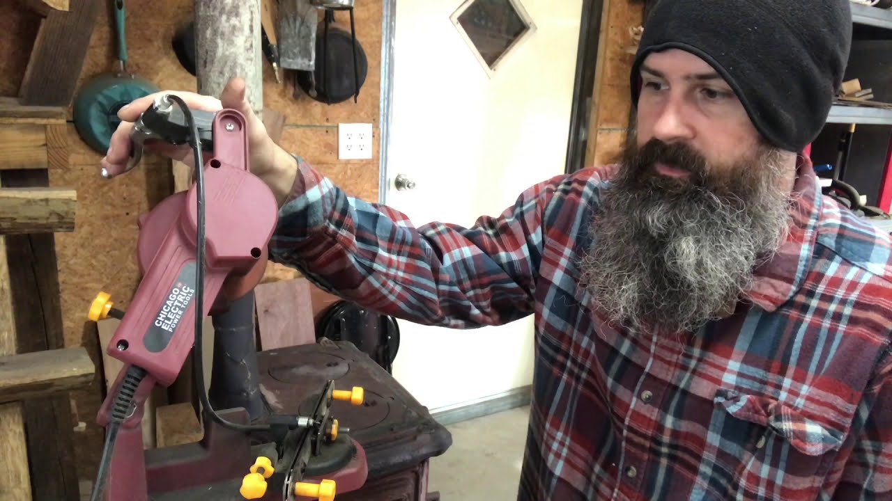 Краткий обзор электрической заточной машины для цепных пил Harbor Freight