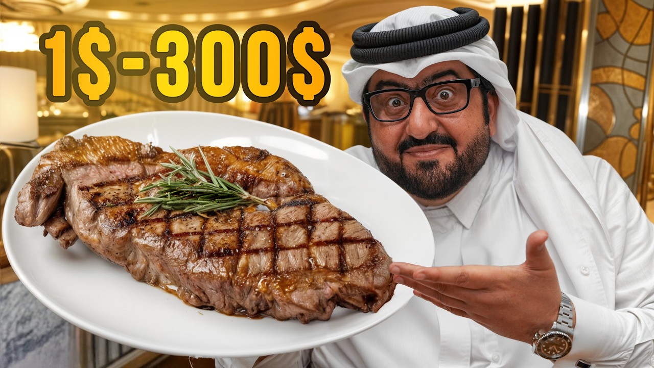 $10 Steak vs. $300 Steak in Qatar: Best Steakhouses & Taste Test 🇶🇦