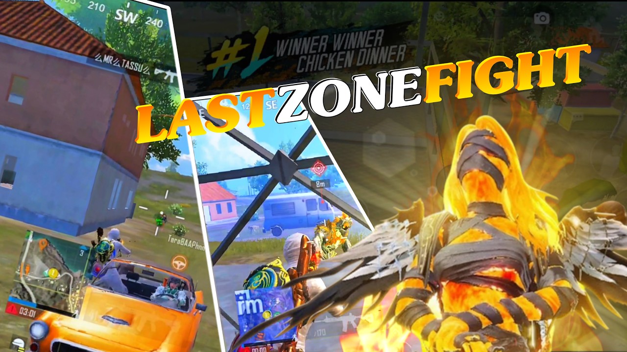 Last Zone Fight For Chicken💀 | Intense Fight for Chicken Dinner | BGMI #bgmi #letest