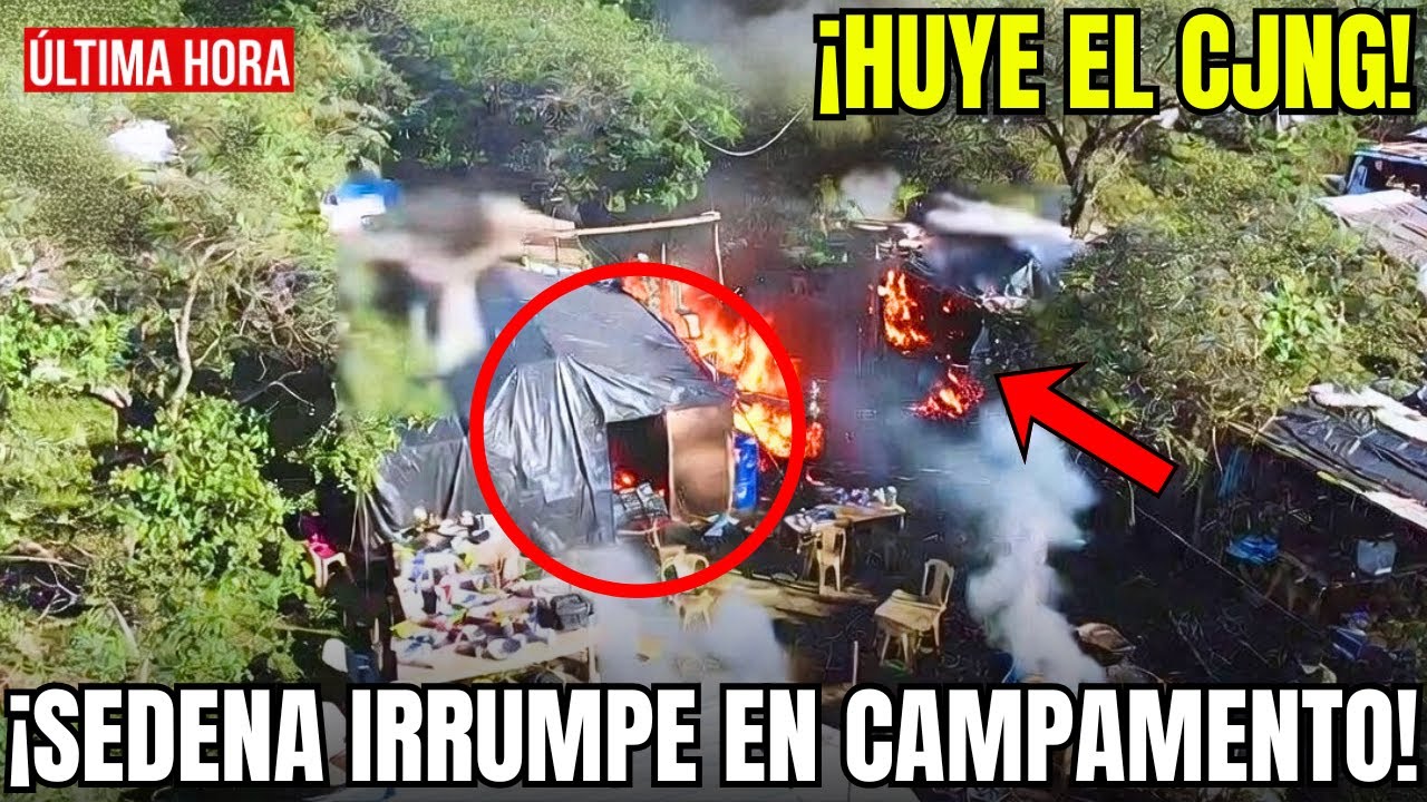 🇲🇽🚨SEDENA IRRUMPE en CAMPAMENTO del CJNG: COMIDA CALIENTE, RADIOS ENCENDIDOS… PERO NADIE