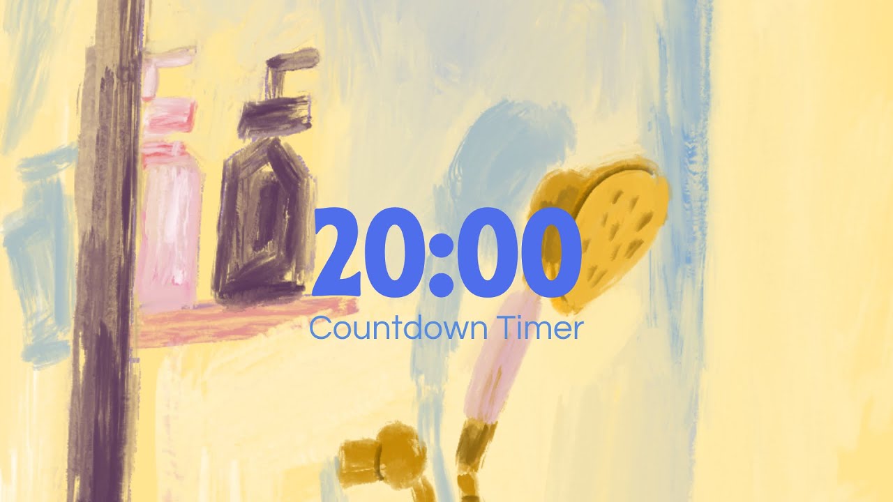 20 Minute Countdown Timer – Deep Focus for Studying, Working and Relaxing with Ambient Music 