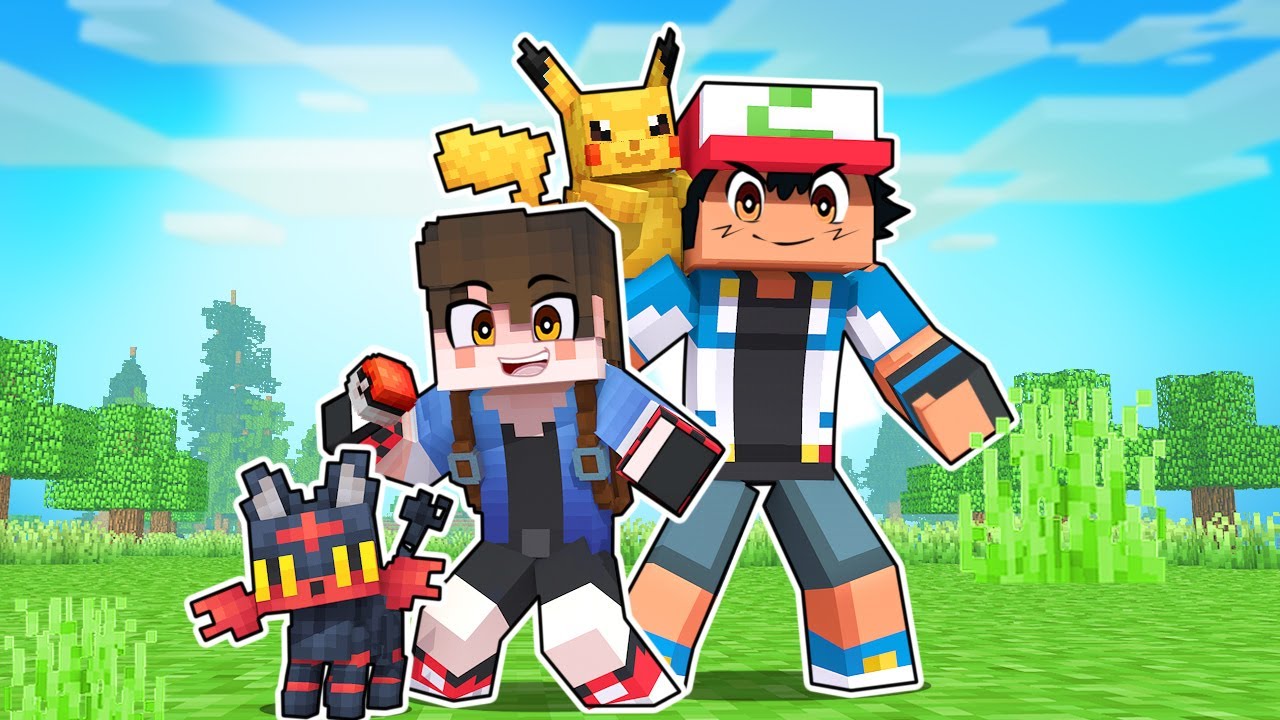 A FAMÍLIA do ASH no POKÉMON MINECRAFT