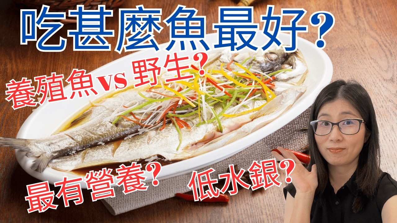 魚的營養高 | 吃甚麼魚最安全 ? 不怕重金屬 ! 野生比養殖有營養嗎 ? 營養師媽媽Priscilla (粵語中文字幕)